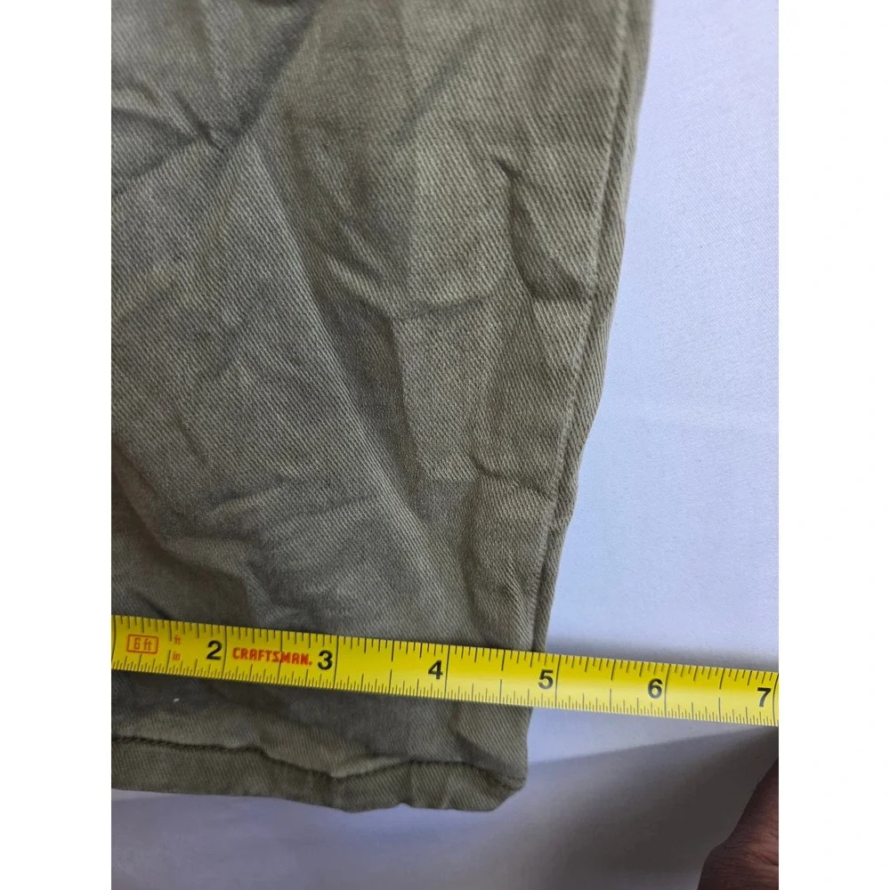 Joie Utility Pants Womens Olive Green Solid Slim Mid Rise Tapered